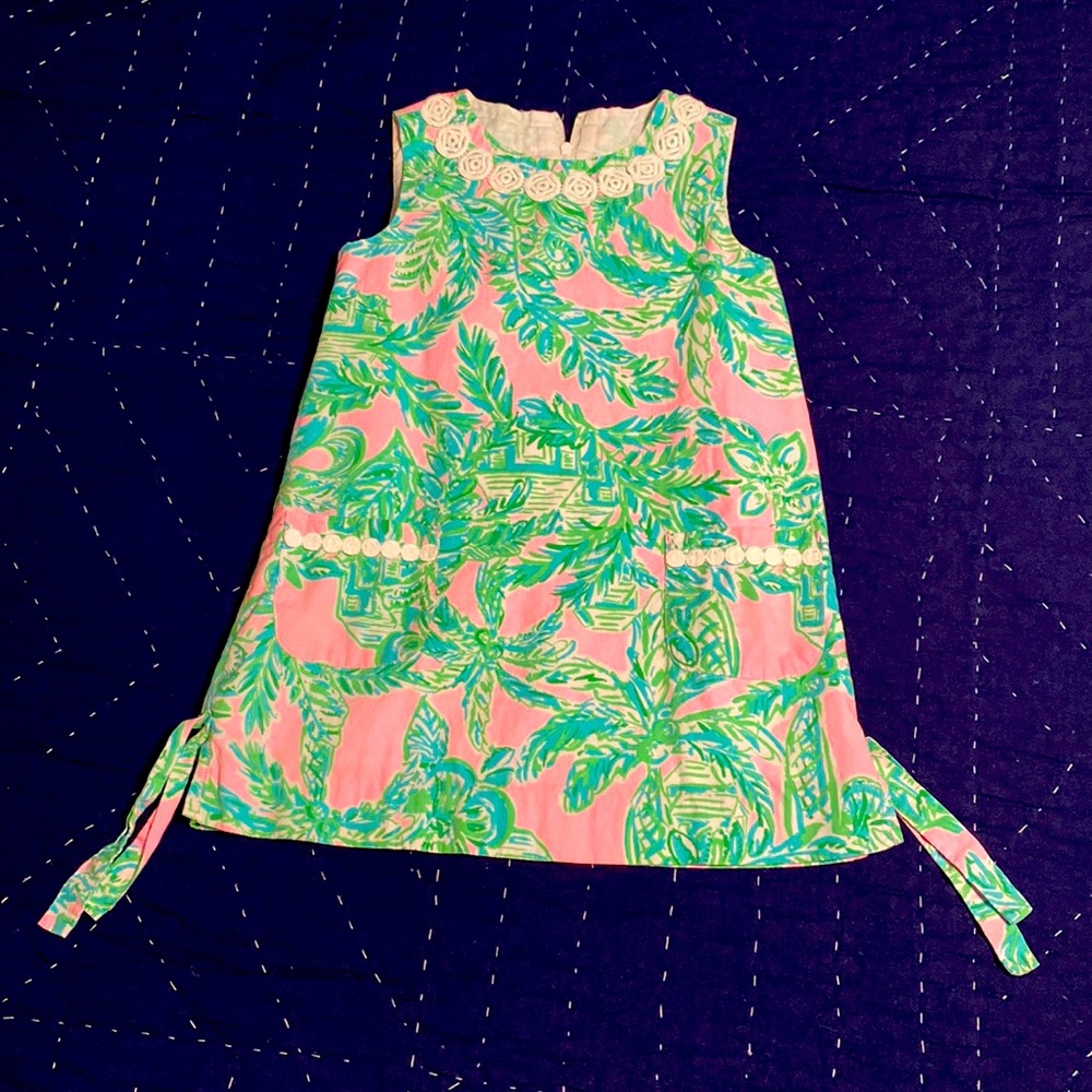Lilly Pulitzer Little Girls Shift Dress Size 4.